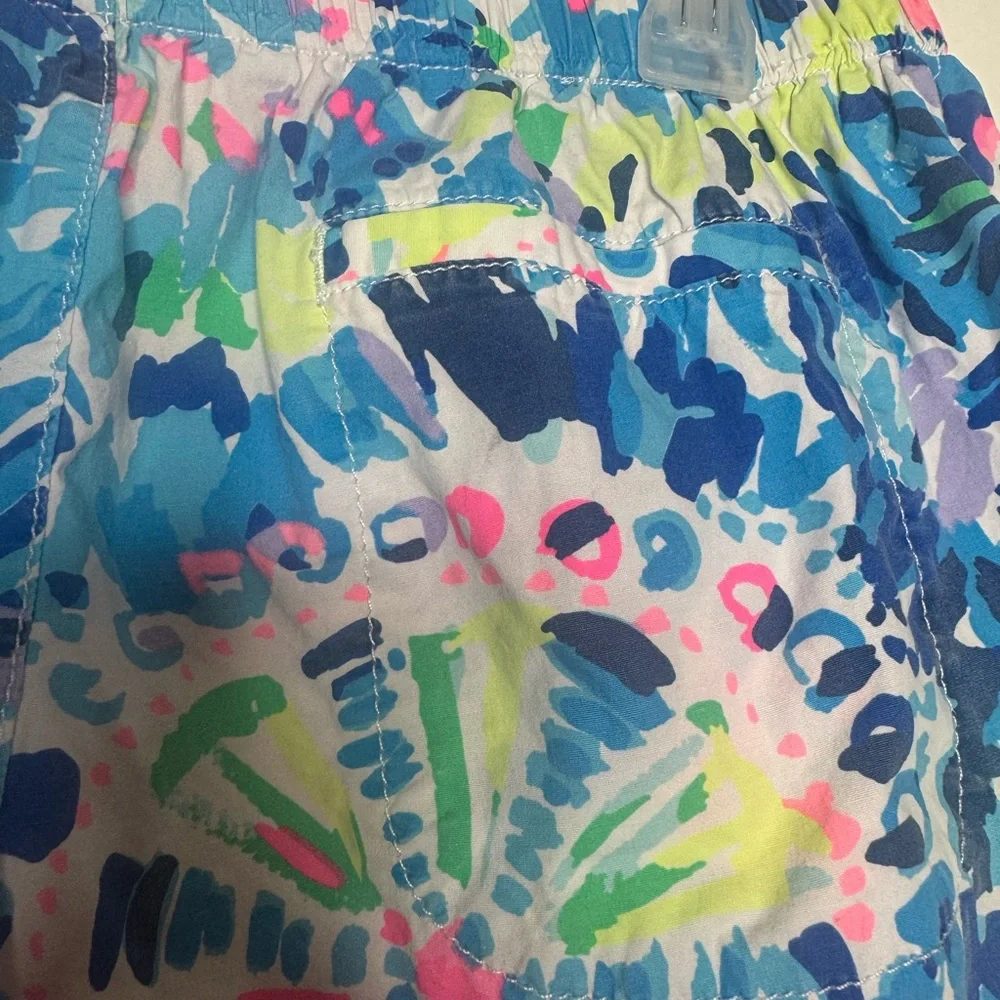 Lilly Pulitzer Shorts Womens  Blue Ocean View Board Shorts Casual Beach - Picture 5 of 9